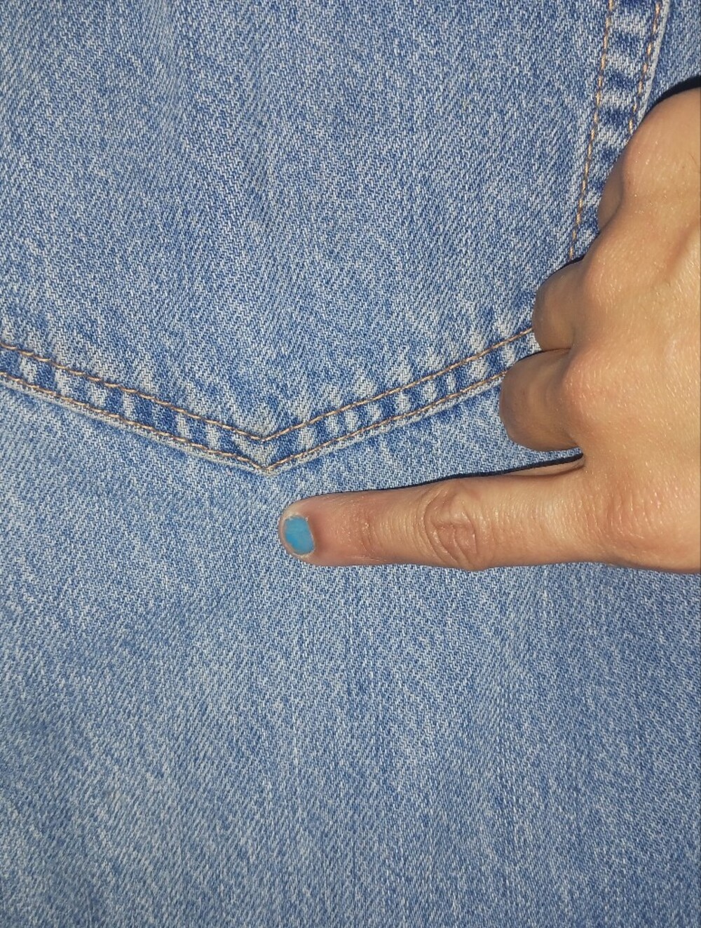 Aeropostale Women 90's baggy medium blue destroyed jeans - Picture 15 of 16